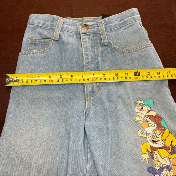 Vintage Mickey Unlimited By Jerry Leigh Jeans Size 12 Seven Dwarfs Graphic - Picture 8 of 10